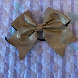 Gold Bow Hair Accessory for Kids